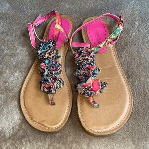 Gianni Bini Floral Glam Sandals